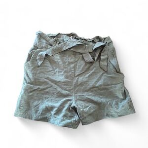 Maurices Women's High-Waist Tie-Front Shorts — Sage